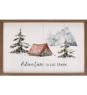 Adventure Is Out There Tent White